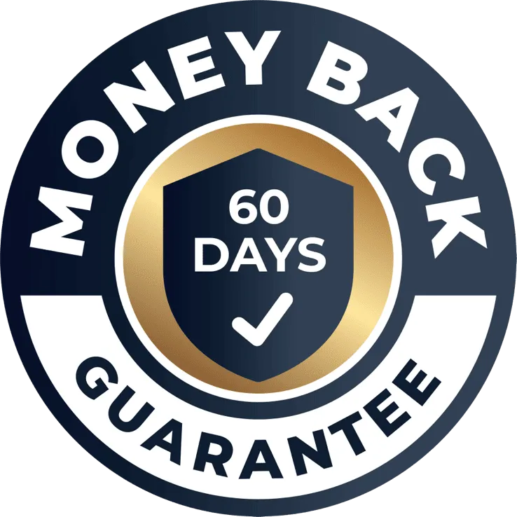 60-day money back guarantee